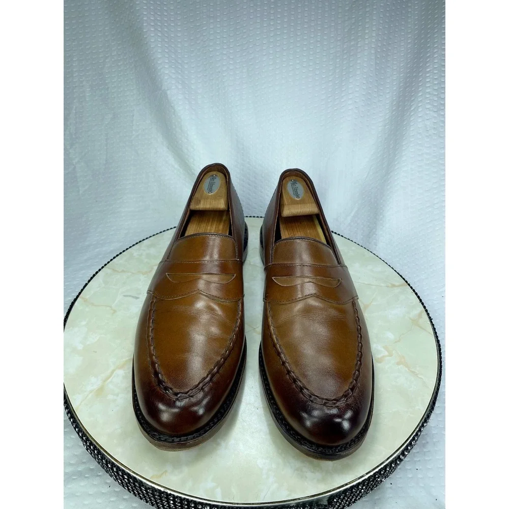 Allen Edmonds Randolph 2.0 Penny Loafers Mens 12 Brown Leather Dress Office Shoe